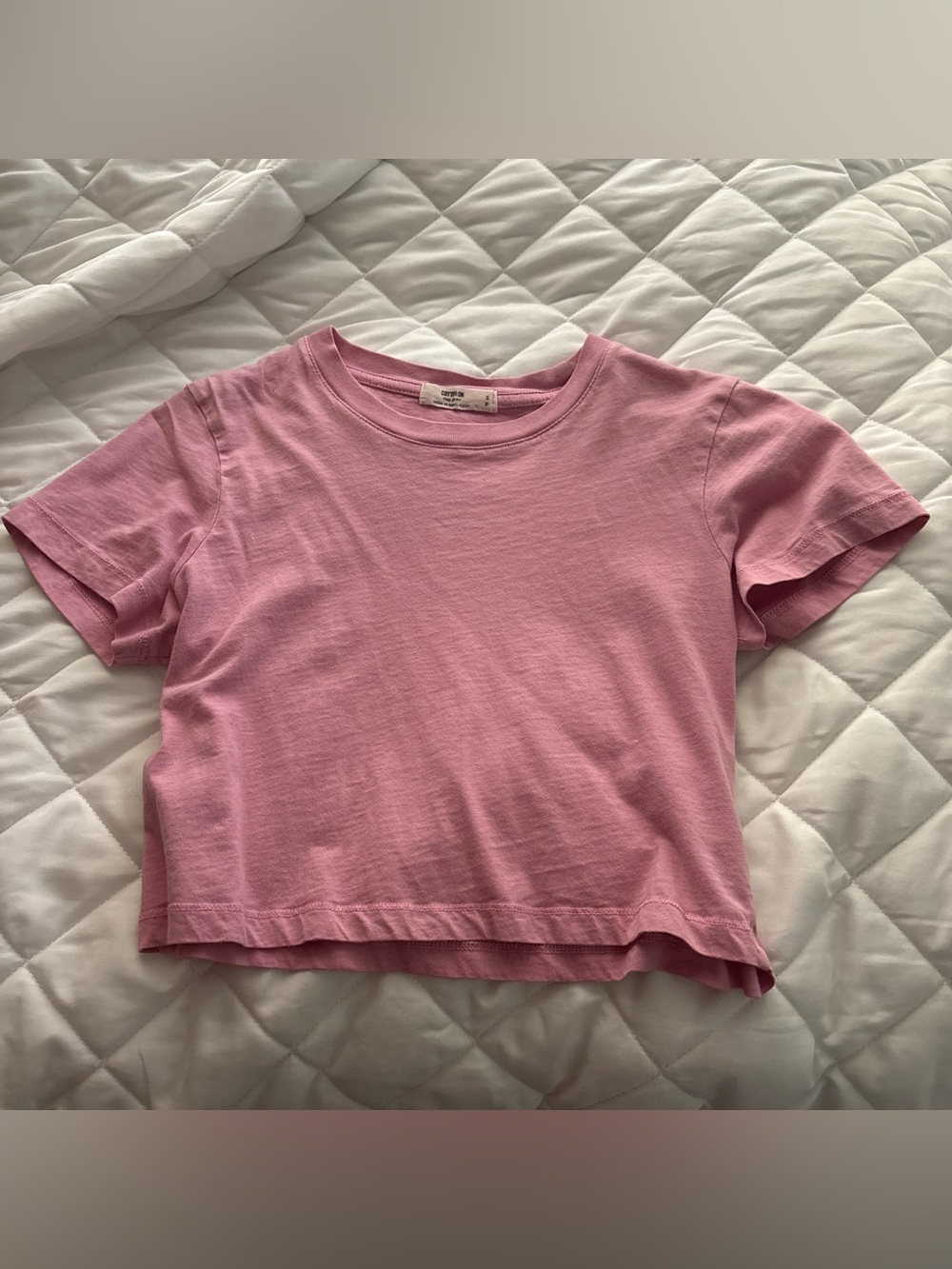 Cotton On Pink Cropped Baby Tee